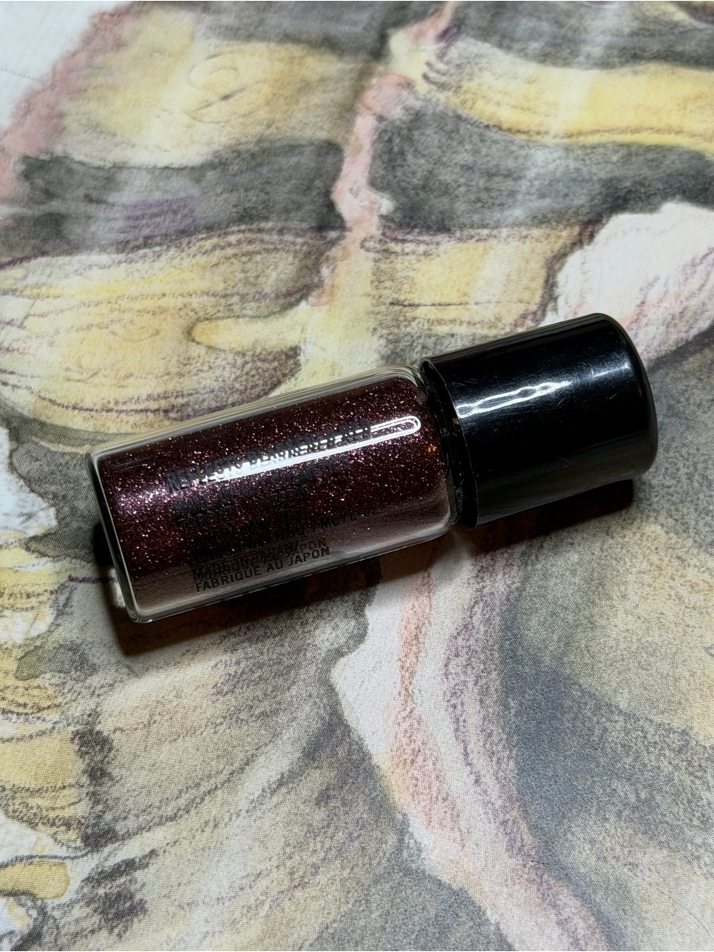 MAC COSMETICS NEW REFLECTS BLACKENED RED Glitter Loose Powder VIAL Mini RARE!